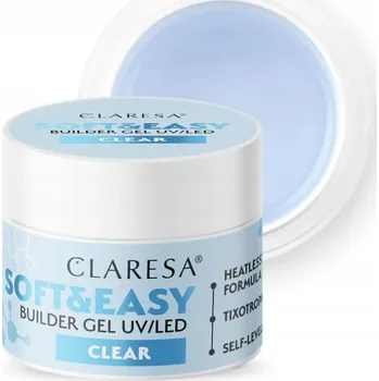 Lak na nehty Claresa stavební gel na nehty Soft&Easy Clear 90g