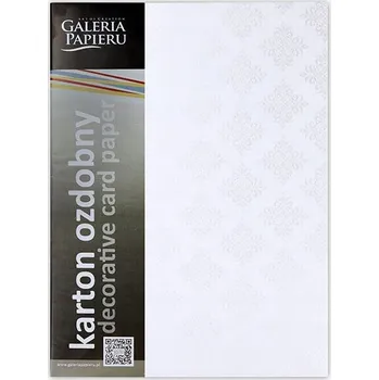 Kancelářský papír Ozdobný papír A4 Galeria Papieru 230 g/m2, 20 listů, glamour bílý (glamour bílá)