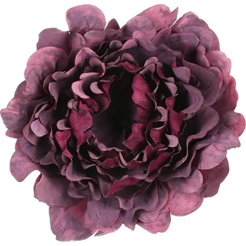 umělá květina Umělá pivoňka tmavě fialová, 6 ks - věrná dekorace bez péče Barva: Fialová
