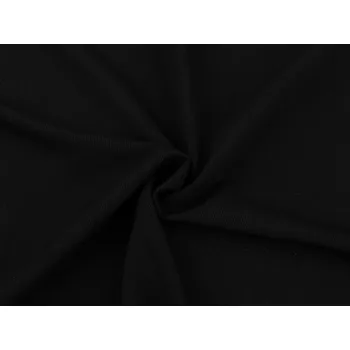 Šatovka krešovaná METRÁŽ - 10 černá