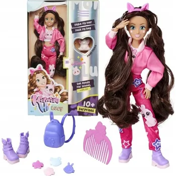 Panenka Kawaii Hi módní sada panenka Lucy 26 cm figurka králíček Momo anime + příslušenství.