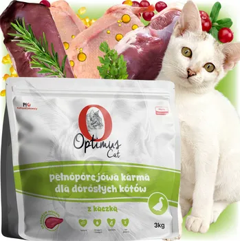 Krmivo pro kočku Optimus Cat Krmivo s pro kočky z kaczką z olejem z łososia, tauryną