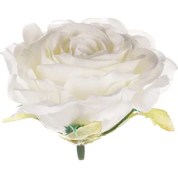 umělá květina Meruňková umělá růže - 12 ks, realistické květy pro dekorační aranže Barva: Krémová
