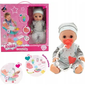 Panenka PANENKA MIMINKO TOSIA S VANIČKOU, KTERÁ ČERPADLEM POUŠTÍ VODU, A PŘÍSLUŠENSTVÍM KE HRANÍ ČŮRÁ