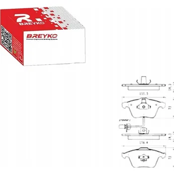 Brzdová destička BRZDOVÉ DESTIČKY Z1554 BREYKO