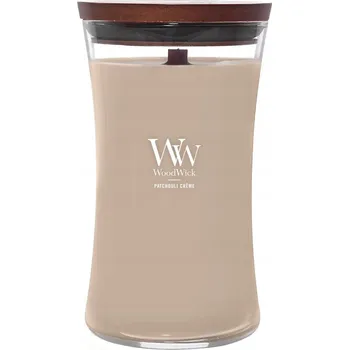 Svíčka Sójová vonná svíčka PATCHOULI CREME Woodwick