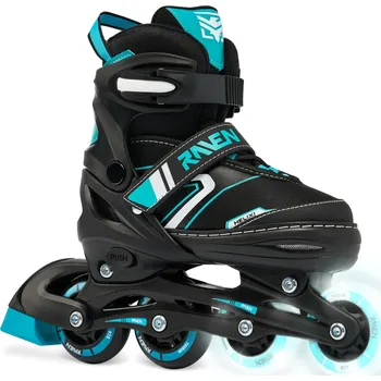 Kolečkové brusle RAVEN Kolečkové brusle nastavitelná Raven Helixi LED kolečka 34/37 MODRÁ|ČERNÁ