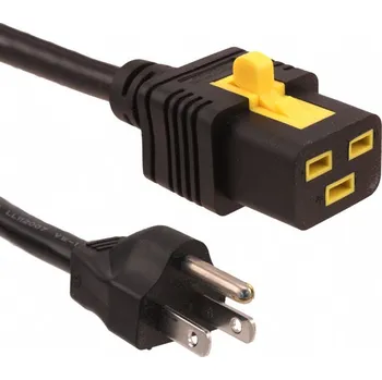 Elektrická zásuvka SCHURTER Kabel 3x14AWG IEC C19 zásuvka,NEMA 5-15 (B) vidlice PVC 6m