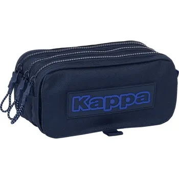 Penál Trojitý penál Kappa Blue night Námořnická modrá 21,5 x 10 x 8 cm
