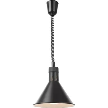 Tepelná izolace Kuželová tepelná lampa Rise and Fall, HENDI, Černá, 230V/250W, 275x(H)250mm | 273845