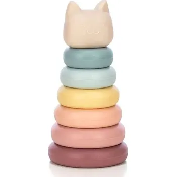 Dřevěná hračka Dřevěná skládačka FreeON - růžová kočička