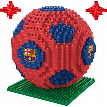 ostatní stavebnice FOCO 3D Míč FC Barcelona – STAVEBNICE MODEL 695 dílů – FANOUŠKOVSKÁ EDICE DÁREK