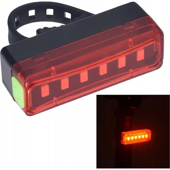 Cyklosvítilna ZADNÍ SVĚTLO NA KOLO LED USB DOBÍJECÍ