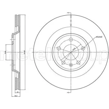 Brzdový kotouč Brzdový kotouč METELLI 23-1339C
