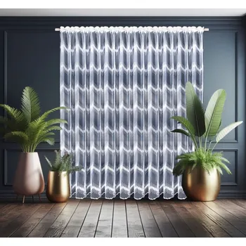 Záclona BytoTex Hotová záclona s výšivkou L 105-5406, 400x250 cm