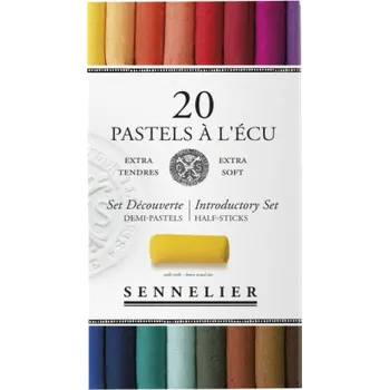 Sada suchých pastelů Sennelier 20 polovičních základní