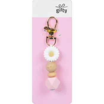 Gifty - silikonový přívěsek BÍLÁ KVĚTINA
