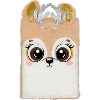 Zápisník Zápisník na STUDIA NOTESY ZÁPISNÍKY Notes plyšový A5 80k. linka - Srnka