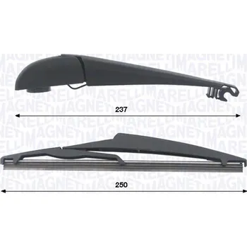 Stěrač Sada stěračů, čištění oken MAGNETI MARELLI 000723180472