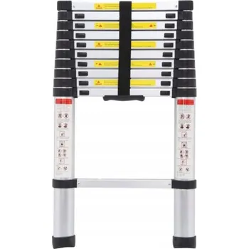 Žebřík Žebřík StandHeiz hliníkový rozkládací 14 příček 4,1 m 150 kg