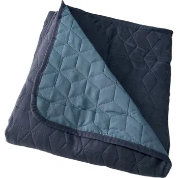 Přehoz na lůžko Přehoz b24h polyester 160 cm x 220 cm modrý