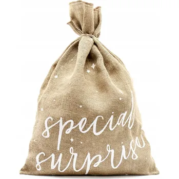 Obraz Jutový pytel na dárky 40 cm / 55 cm Vánoce Mikuláš