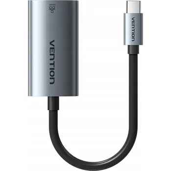 Síťová karta Vention USB-C to Gigabit Ethernet Adapter 0.15M Gray Aluminum Alloy Type