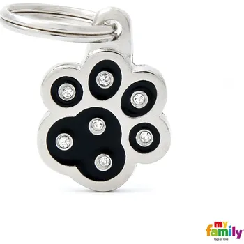 psí známka My Family Známka Chic - tlapka černá