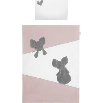 Povlečení 3-dílné ložní povlečení Belisima Mouse 90/120 růžové