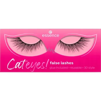 Umělé řasy Essence False Lashes Cateyes! Umělé řasy pro plný objem a efekt kočičích očí