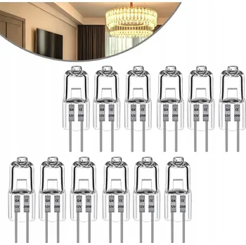 Žárovka HALOGENOVÁ ŽÁROVKA G4 20W 12V 12 KS - HALOGEN JC ŽÁROVKA OSVĚTLENÍ