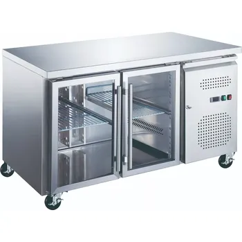 Autochladnička Maxima Pultový CHLADÍCÍ STŮL - 136 cm - 2 skleněné dveře | 09400401