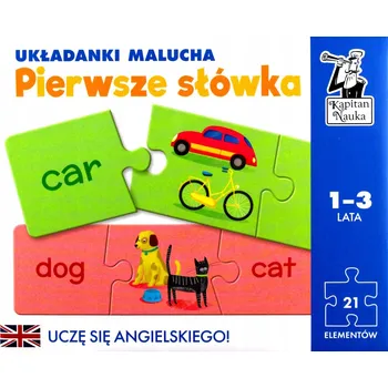 Puzzle Puzzle 21 dílků. Puzzle pro nejmenší. Angličtina. První slovíčka