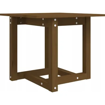 Konferenční stolek Konferenční stolek z masivního borovicového dřeva, medově hnědý, 50 x 50 x 45 cm