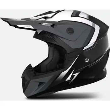 Helma na motorku Motokrosová helma STORMER Dust Madness Černá/Bílá M