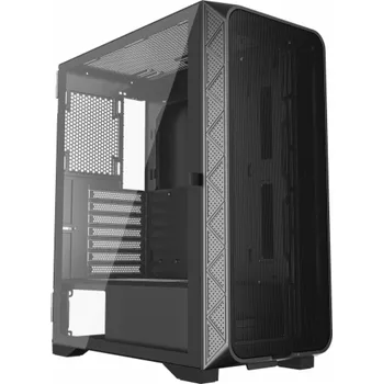 PC skříň Herní ATX skříň Gembird CCC-FC-M200, Fornax M200, síťovaná, bez ventilátorů, černá