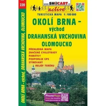 SC 220 Okolí Brna východ, Drahanská vrch. 1:100 000