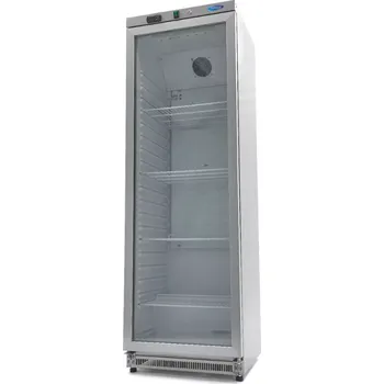 Chlazení Maxima Lednice - 400 l - nerezová ocel - se skleněnými dveřmi | 09405022