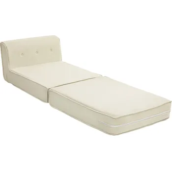 Pohovka HOMCOM Pohovka HOMCOM, rozkládací matrace pro hosty, lehká, manšestrový potah, 73x100x65 cm, krémově bílá