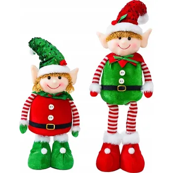 Vánoční dekorace VÁNOČNÍ SKŘÍTCI DEKORACE TRPASLÍCI PÁR JAKO DÁREK VÁNOČNÍ SKŘÍTEK GNÓM