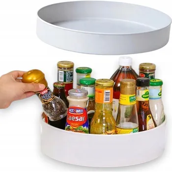 OTOČNÝ ORGANIZÉR KULATÝ DO KUCHYNĚ MÍSA STOJAN NA KOŘENÍ A PŘÍSLUŠENSTVÍ