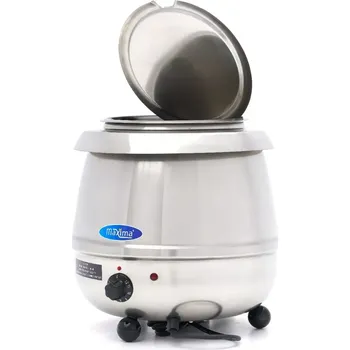 Outdoor vaření Maxima Ohřívač polévek - 10 L - Vyjímatelná vnitřní nádoba - Nerezová ocel - s drážkou na naběračku | 09306100