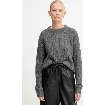 Dámský svetr Svetr z vlněné směsi Silvian Heach MARKOVKA GPA25146MA šedá 90Y, vel. L