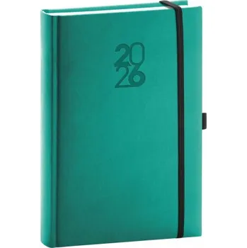 Diář Diář 2026: Aprint Top - tyrkysový, denní, 15 x 21 cm