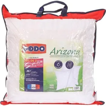 Prostěradlo DODO | Sada 2 ultra měkkých polštářů 60x60 | Měkké pohodlí | 2 polštáře Arizona | Cirkulace vzduchu