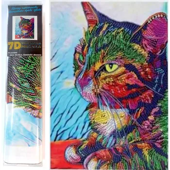 Diamantové malování Diamantové malování – Upřený pohled 30 × 40 cm