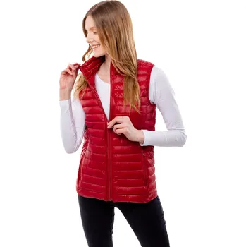 Dámská vesta Dámská vesta Glano Glano šedá | tmavě červená 2241106