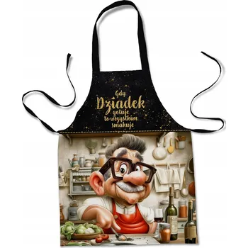 Kuchyňská zástěra KUCHYŇSKÁ ZÁSTĚRA PRO DĚDEČKA OCHRANNÁ ZÁSTĚRKA JAKO DÁREK DĚDEK VZOR 514