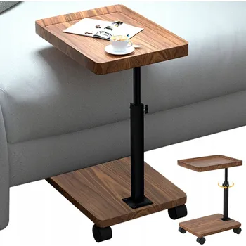 Konferenční stolek Stolik oválný dřevěný béžový