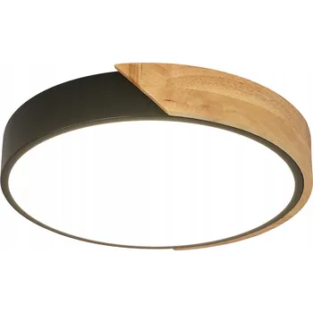Comely kulatý Stropní Svítidlo 30 x 5 cm hnědá, černá